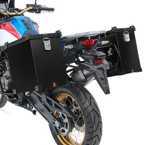 Aluminium panniers set for - aluminium,