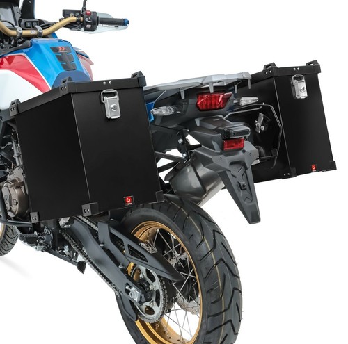 Aluminium panniers set for - aluminium,